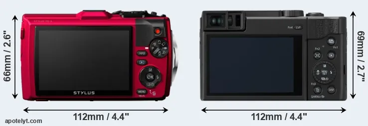 Comparison TG-4 or ZS80 rear