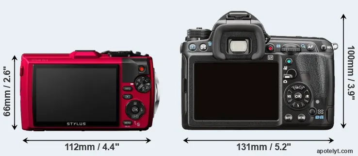 Comparison TG-4 or K-3 II rear