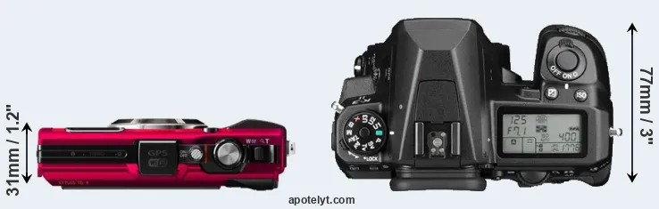 Compare TG-4 versus K-3 II top