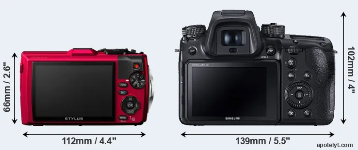 Comparison TG-4 or NX1 rear