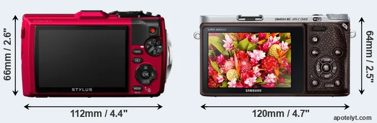 Comparison TG-4 or NX500 rear