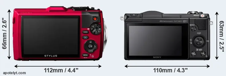 Comparison TG-4 or A5000 rear