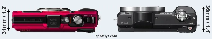Compare TG-4 versus A5000 top
