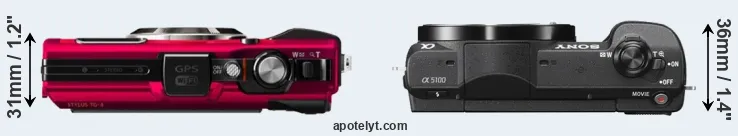 Compare TG-4 versus A5100 top