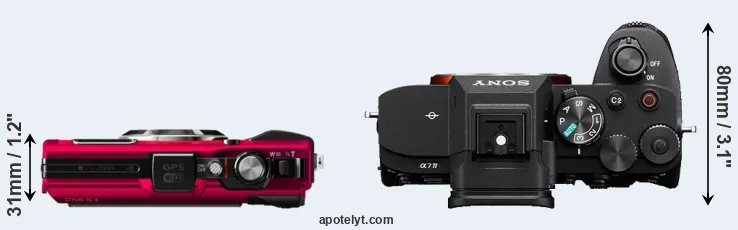 Compare TG-4 versus A7 IV top