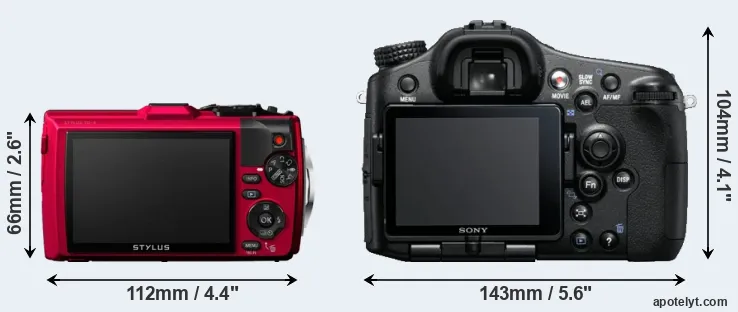 Comparison TG-4 or A77 rear