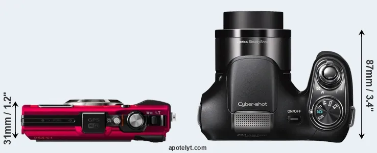 Compare TG-4 versus H200 top