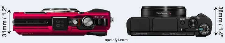 Compare TG-4 versus HX95 top