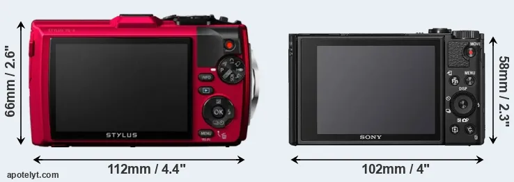 Comparison TG-4 or HX99 rear