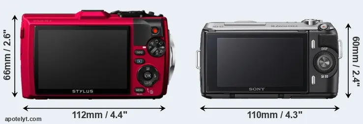 Comparison TG-4 or NEX-C3 rear
