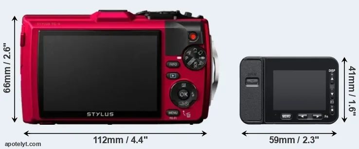Comparison TG-4 or RX0 II rear