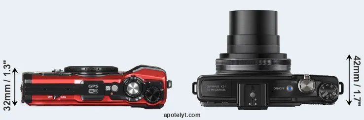 Compare TG-5 versus XZ-1 top