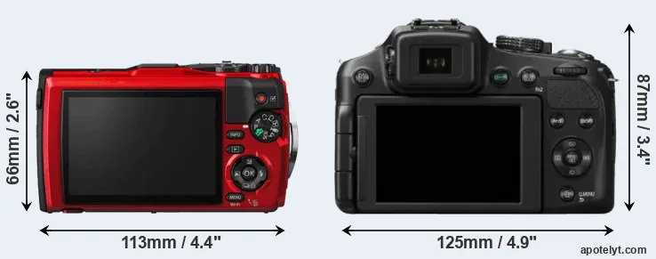 Comparison TG-5 or FZ200 rear