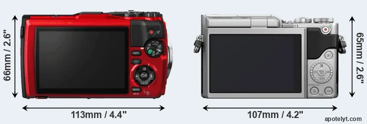 Comparison TG-5 or GX800 rear