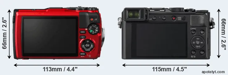 Comparison TG-5 or LX100 II rear