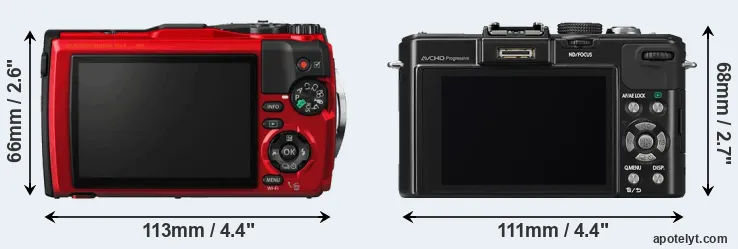 Comparison TG-5 or LX7 rear