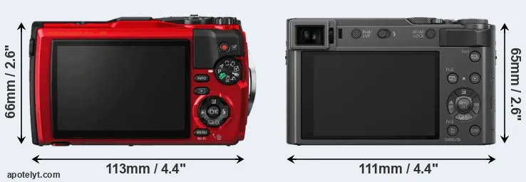 Comparison TG-5 or ZS200 rear