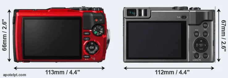 Comparison TG-5 or ZS70 rear