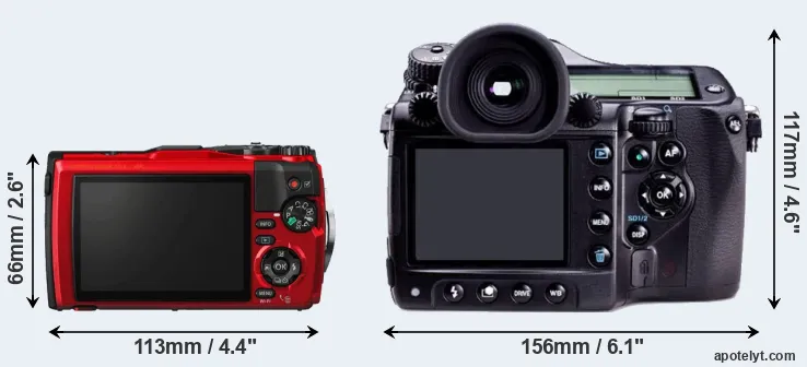 Comparison TG-5 or 645D rear