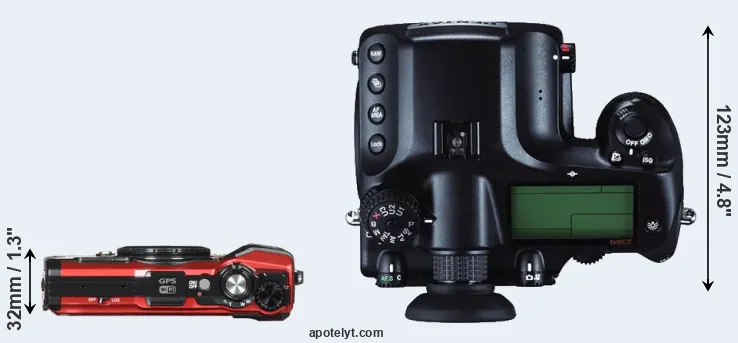 Compare TG-5 versus 645Z top