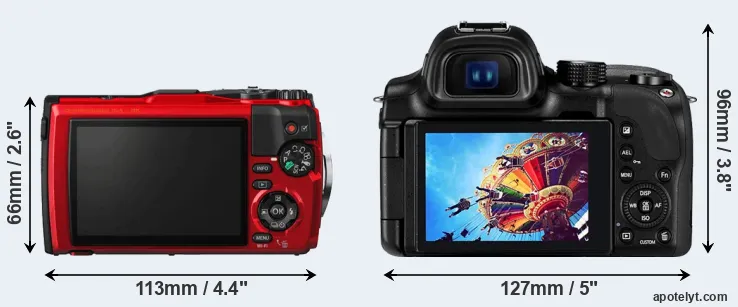 Comparison TG-5 or NX30 rear