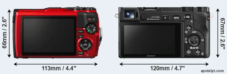 Comparison TG-5 or A6000 rear