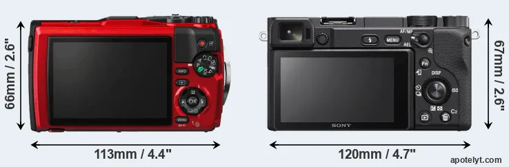 Comparison TG-5 or A6400 rear