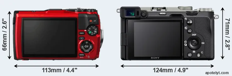 Comparison TG-5 or A7C rear