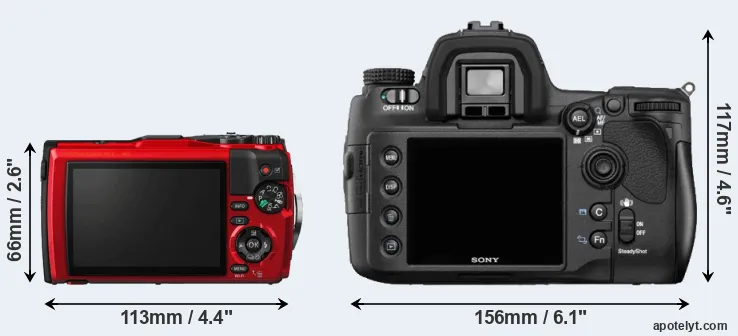 Comparison TG-5 or A850 rear