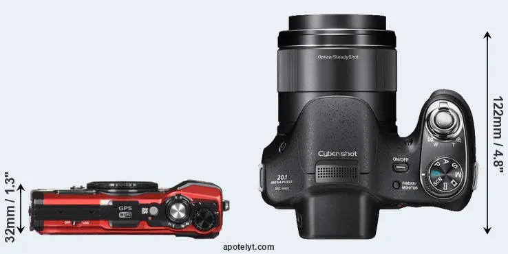 Compare TG-5 versus H400 top