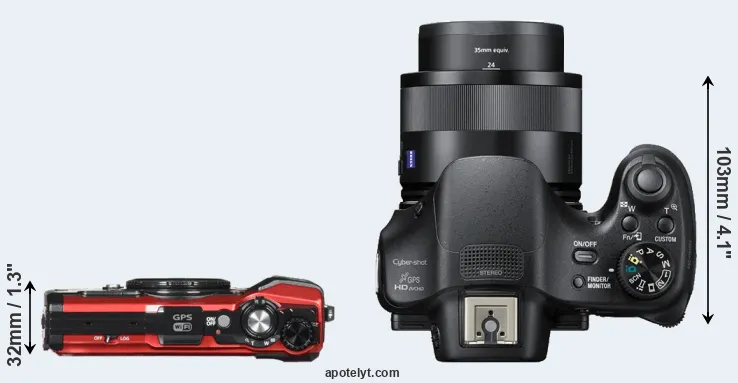 Compare TG-5 versus HX400V top