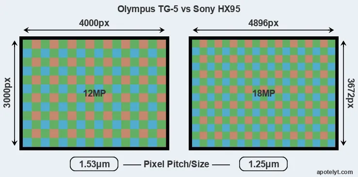 TG-5 versus HX95 MP