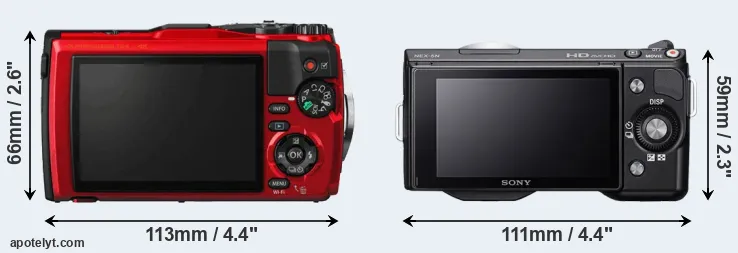 Comparison TG-5 or NEX-5N rear