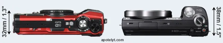 Compare TG-5 versus NEX-5N top