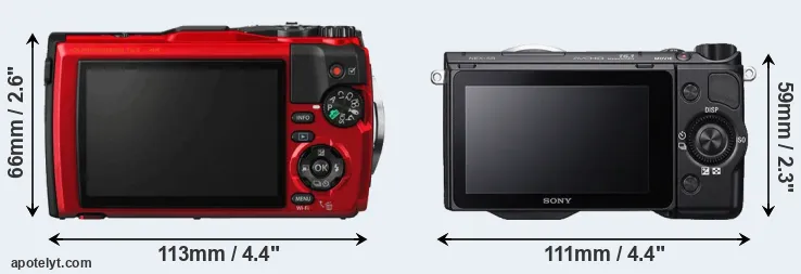 Comparison TG-5 or NEX-5R rear