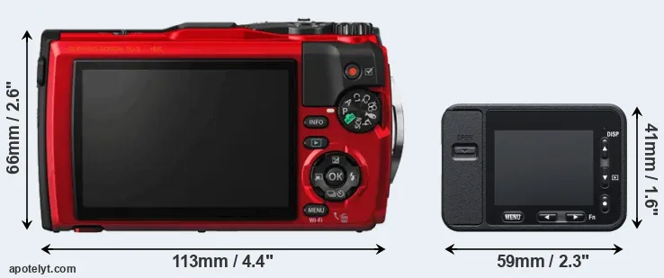 Comparison TG-5 or RX0 rear