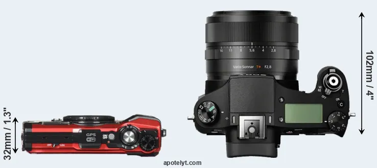 Compare TG-5 versus RX10 top