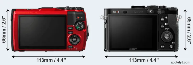 Comparison TG-5 or RX1R II rear