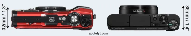 Compare TG-5 versus WX800 top