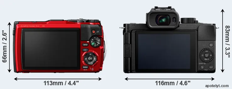 Comparison TG-6 or G110 rear