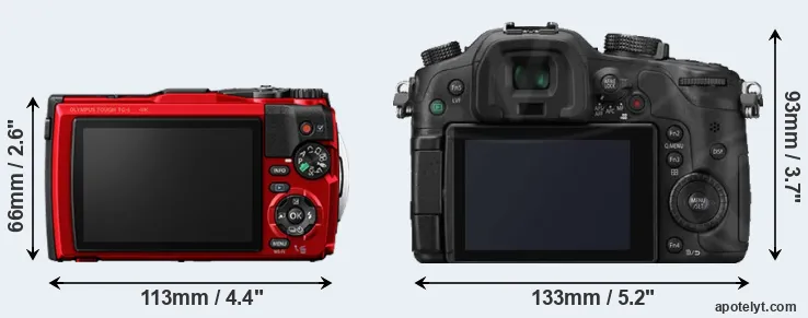 Comparison TG-6 or GH3 rear