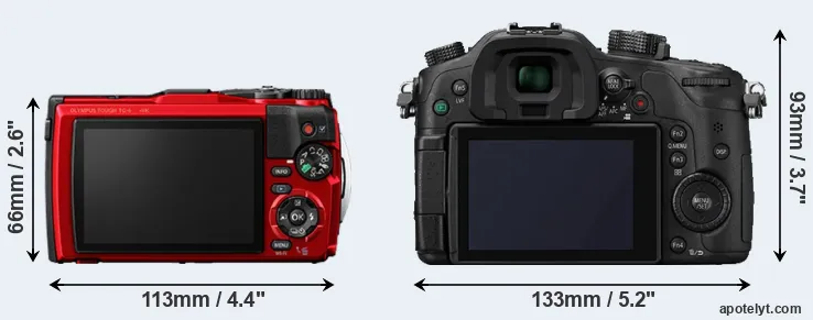 Comparison TG-6 or GH4 rear