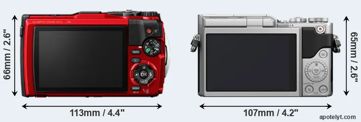 Comparison TG-6 or GX800 rear