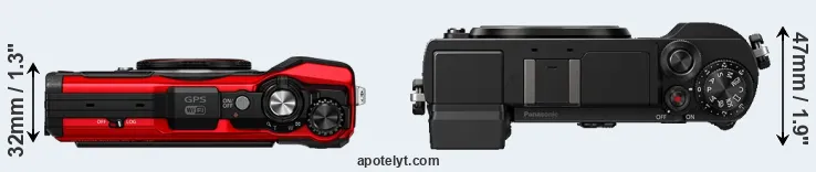 Compare TG-6 versus GX9 top