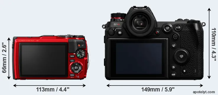 Comparison TG-6 or S1R rear