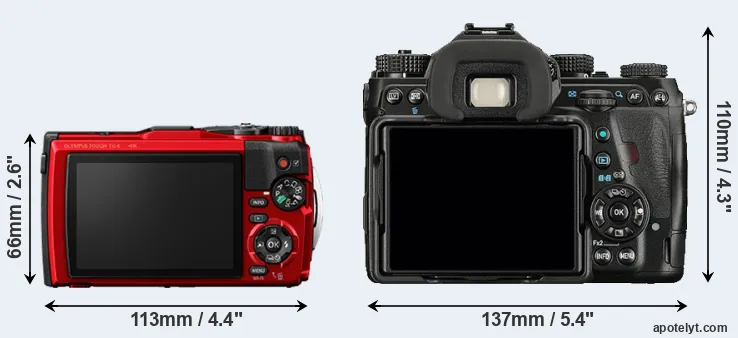 Comparison TG-6 or K-1 rear