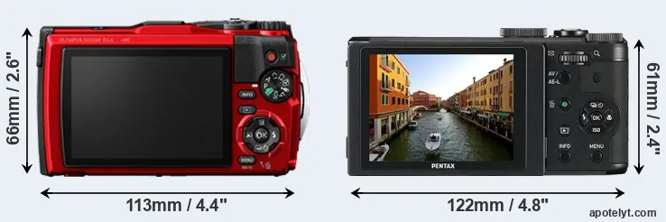 Comparison TG-6 or MX-1 rear