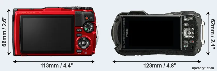 Comparison TG-6 or WG-90 rear