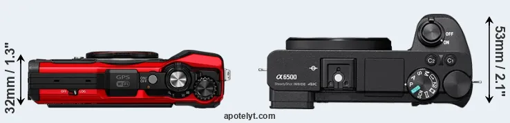 Compare TG-6 versus A6500 top