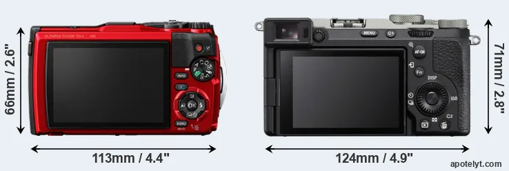 Comparison TG-6 or A7C R rear